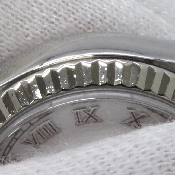 ROLEX Datejust 26mm Stainless Steel 18K White Gold Black Dial - Picture 5 of 12